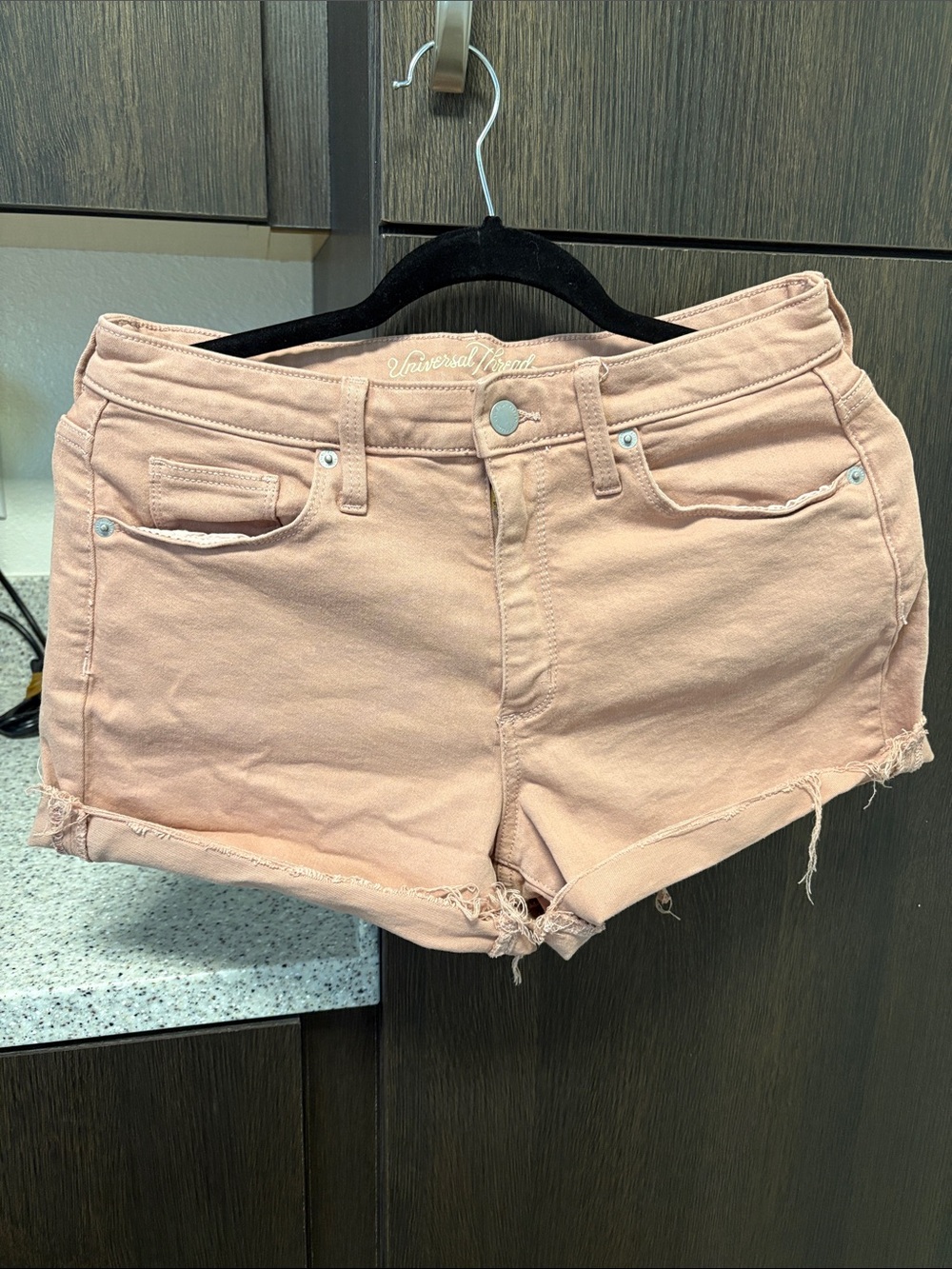 Universal Thread Blush Pink Denim Cutoff Shorts